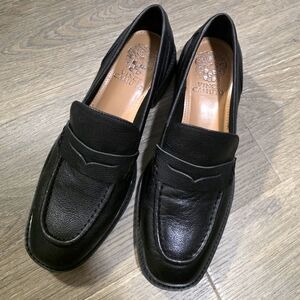 Vincent Camuto black leather loafers size 6 m